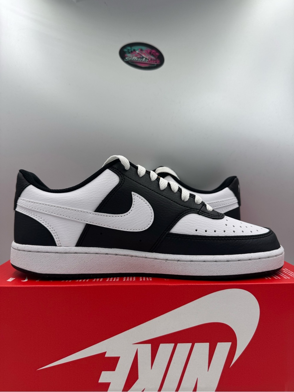 Nike Court Vision Lo NN Panda Black White BRAND NEW Size 10 Women - Picture 5 of 8